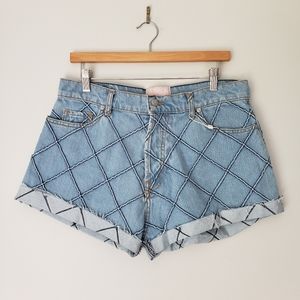 REVICE Bel Air Shorts 32 High Waist Cuffed Hems NWT
